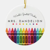 GROOTSTE LEERLeerschool Keramisch Ornament (Voorkant)