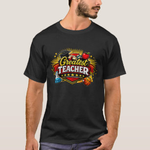 Grootste Leraar Varsity Style Badge T-shirt