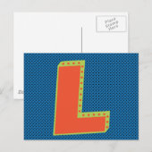 Grootste letter L Briefkaart (Voorkant / Achterkant)