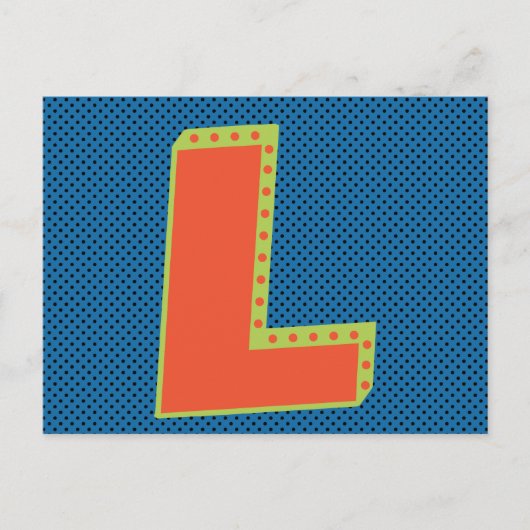 Grootste letter L Briefkaart (Voorkant)