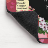 Grootste Lijst van mama (aanpasbaar) Muismat (Hoek)