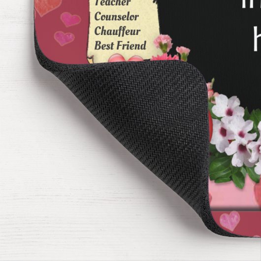 Grootste Lijst van mama (aanpasbaar) Muismat (Hoek)