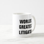 GROOTSTE LITIGATOR-MOK KOFFIEMOK (Voorkant rechts)