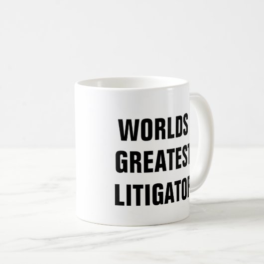 GROOTSTE LITIGATOR-MOK KOFFIEMOK (Voorkant rechts)
