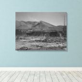 Grootste loodmijn ter wereld - Kellogg Canvas Afdruk (Insitu (Houten vloer))