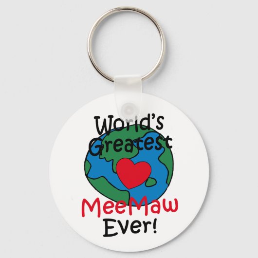 Grootste MeeMaw Hart ter Wereld Sleutelhanger (Voorkant)