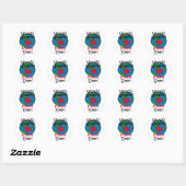 Grootste Meme Hart ter Wereld Ronde Sticker (Vel)