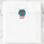 Grootste Meme Hart ter Wereld Ronde Sticker (Tas)