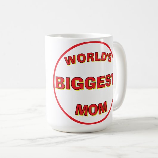Grootste moeder ter wereld 15 OZ Mok (Voorkant rechts)