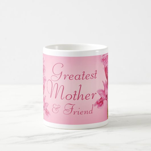 Grootste Moeder & vriend roze orchidee mok (Center)