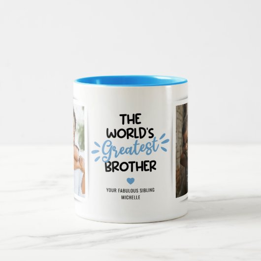 Grootste Mok van Broer 2 Photo Two-Tone Coffee (Center)