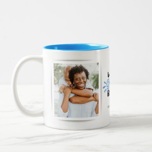 Grootste Mok van Broer 2 Photo Two-Tone Coffee (Links)