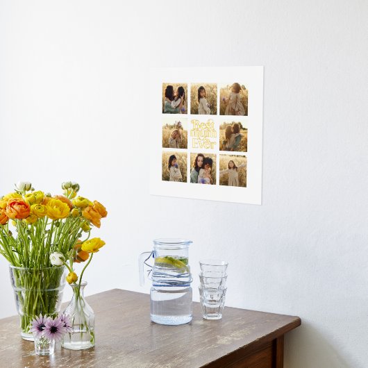 Grootste Mum multi foto elegant stijlvol Folie Afdrukken (Laag (Keuken))