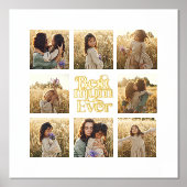 Grootste Mum multi foto elegant stijlvol Folie Afdrukken (Voorkant)