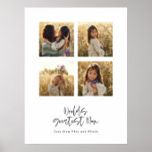Grootste Mum multi foto elegant stijlvol Poster (Voorkant)