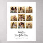 Grootste Mum multi foto elegant stijlvol Poster (Voorkant)