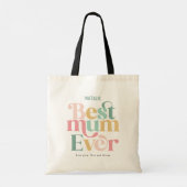 Grootste Mum multi foto elegant stijlvol Tote Bag (Achterkant)