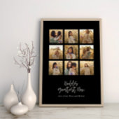 Grootste Mum zwart multi foto elegant stijlvol Poster