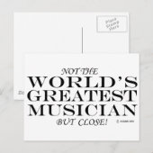 Grootste muzikant Close Briefkaart (Voorkant / Achterkant)