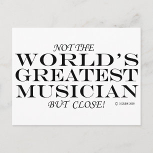 Grootste muzikant Close Briefkaart