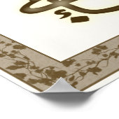 Grootste naam op canvas poster (Hoek)