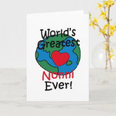 Grootste Nonni Hart ter Wereld Kaart (Gele Bloem)