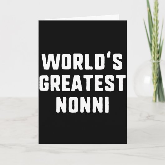Grootste nonni ter wereld grappige familie Grootst Kaart (Voorkant)