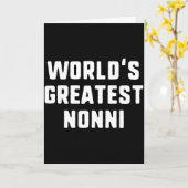 Grootste nonni ter wereld grappige familie Grootst Kaart (Gele Bloem)