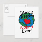 Grootste Nonno Hart ter Wereld Briefkaart (Voorkant / Achterkant)