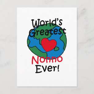 Grootste Nonno Hart ter Wereld Briefkaart