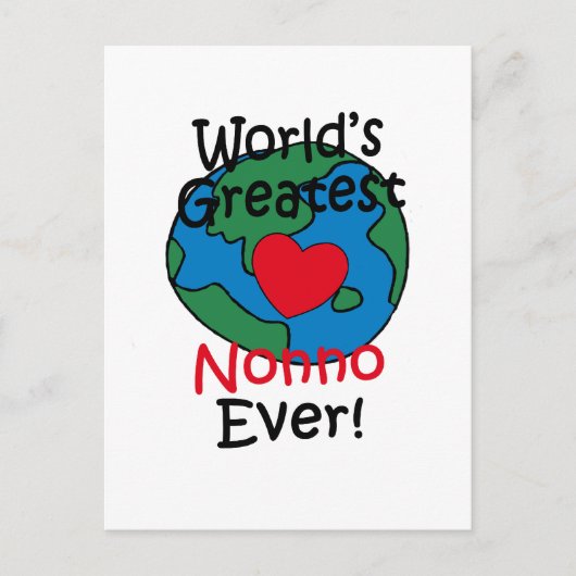 Grootste Nonno Hart ter Wereld Briefkaart (Voorkant)