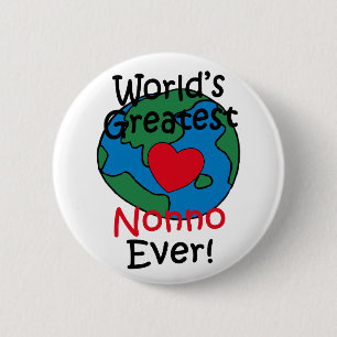 Grootste Nonno Hart ter Wereld Ronde Button 5,7 Cm