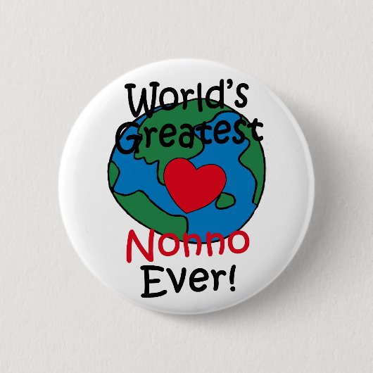 Grootste Nonno Hart ter Wereld Ronde Button 5,7 Cm (Voorkant)