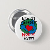 Grootste Nonno Hart ter Wereld Ronde Button 5,7 Cm (Voorkant /achterkant)