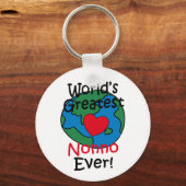Grootste Nonno Hart ter Wereld Sleutelhanger (Voorkant)