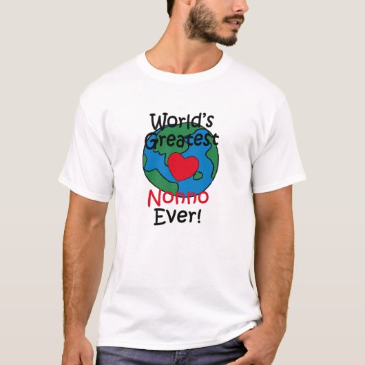 Grootste Nonno Hart ter Wereld T-shirt (Voorkant)