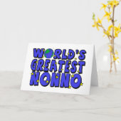 Grootste Nonno van de wereld Kaart (Gele Bloem)