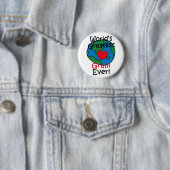 Grootste Oma Hart Ter Wereld Ronde Button 5,7 Cm (In situ)