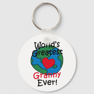Grootste Oma Hart van de Wereld Sleutelhanger