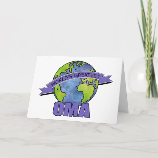 Grootste Oma van de wereld Kaart (Voorkant)