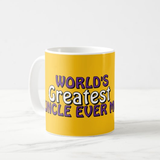 Grootste oom ter wereld ooit maakte mok (Voorkant links)