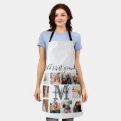 Grootste opa 10 Afbeeldingen fotocollage ter werel Schort (Gedragen)