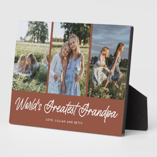 Grootste opa Rust 3 fotoplaque ter wereld Fotoplaat (Zijkant)