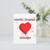 Grootste opa ter wereld briefkaart (Staand voorkant)