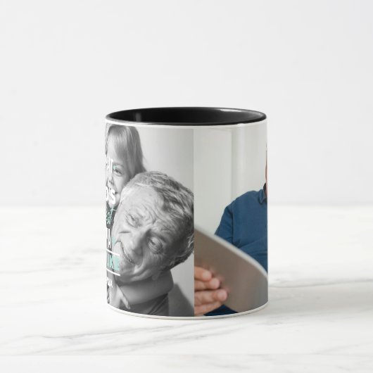 Grootste opa ter wereld | Fotocollage-Mok Mok (Midden)