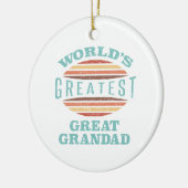 Grootste opa ter wereld keramisch ornament (Links)
