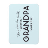 Grootste opa ter wereld magneet (Verticaal)