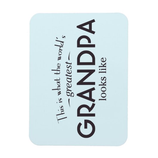 Grootste opa ter wereld magneet (Verticaal)