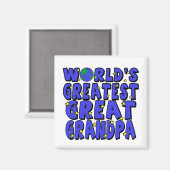 Grootste opa ter wereld magneet (Voorkant / Achterkant)