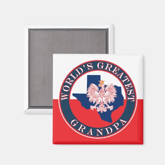 Grootste opa ter wereld magneet (Voorkant / Achterkant)